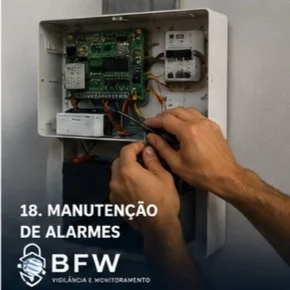serviço de instalação de alarmes